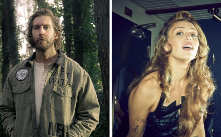 Calvin Harris e Miley Cyrus [reprodução: Instagram]