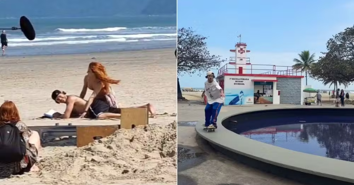 José Loreto compartilhou imagens em Santos, durante gravações da cinebiografia de Chorão (Instagram)