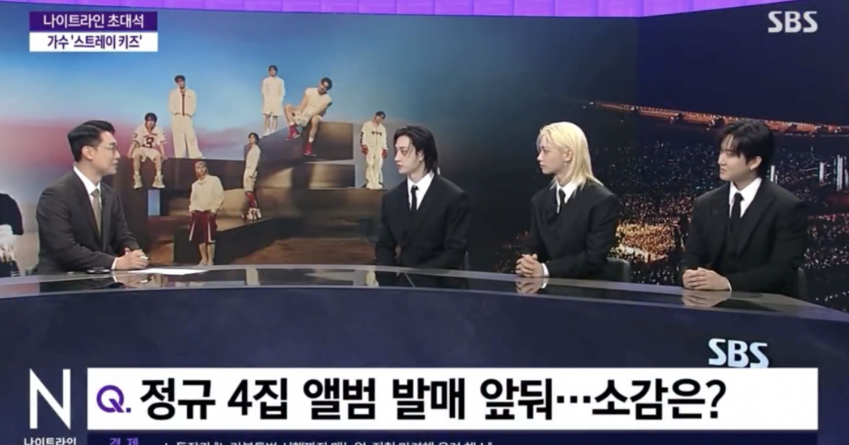 Stray Kids fala sobre o novo àlbum (Reprodução Nightline)