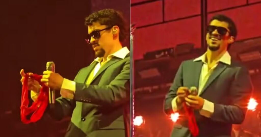 Fã joga calcinha em Bad Bunny no show em Porto Rico (Reprodução X)