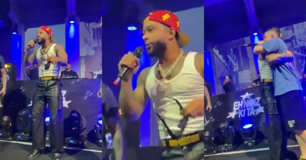 Memphis Depay faz show com MC Hariel e elogia Corinthians 1 Memphis Depay faz show em Guarulhos (Divulgação/Redes sociais)