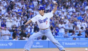 V, do BTS, em jogo dos Dodgers