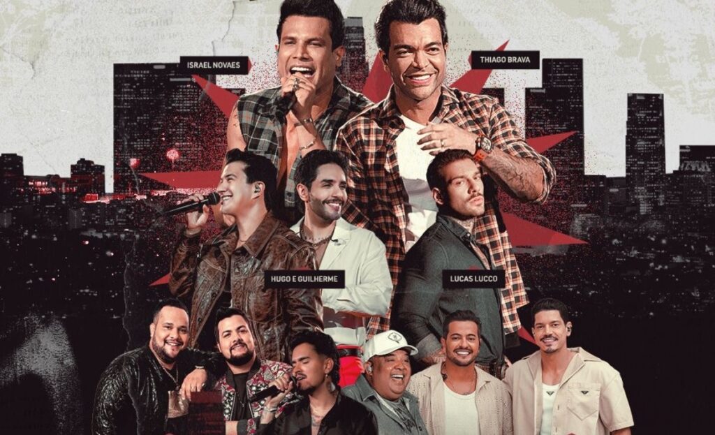 Israel Novaes e Thiago Brava gravam DVD 'Os Cara do Arrocha e a Turma de 2012' 1 'Os Cara do Arrocha e a Turma de 2012' (divulgação)