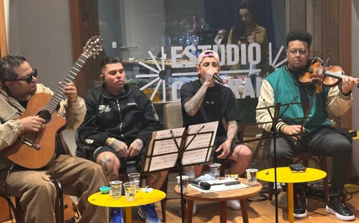 MC Hariel em ensaio para o The Town