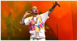 J Balvin durante show nos EUA (Reuters)