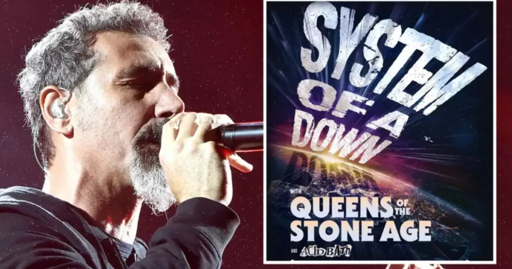 System of a Down anuncia turnê para 2026 (divulgação)