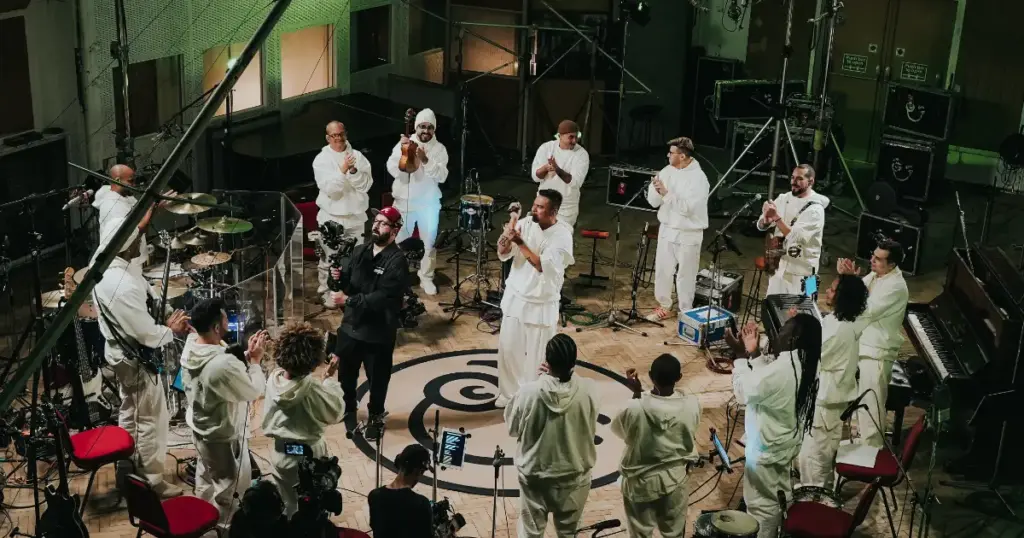 Sorriso Maroto no lendário estúdio da Abbey Road