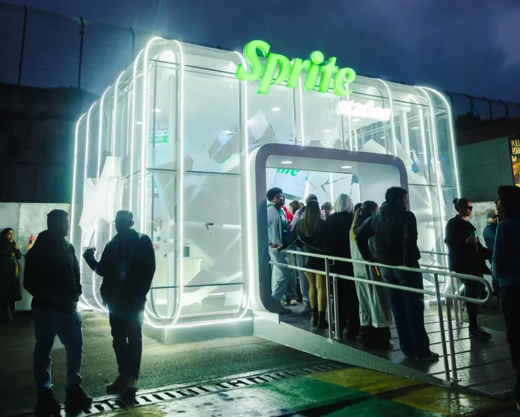 Ache a pedra de gelo gigante: Sprite refresca The Town 2025 do esquenta ao fim 1 Sprite Station no The Town 2025 (Divulgação)