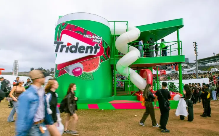 Estande da Trident no The Town 2025 (Divulgação)