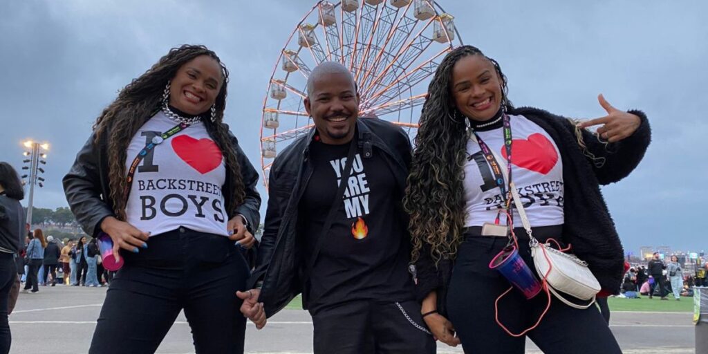 No trio Viviane, Vivian e Almir, tudo por causa do Backstreet Boys: amizade e profissão