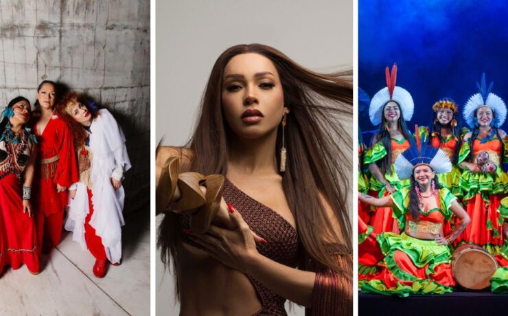 As Amazônias [Aíla, Djuena Tikuna e Patrícia Bastos]; Viviane Batidão; Suraras do Tapajós (reprodução)