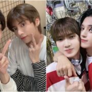 Soobin e Taehyun, do TXT, e Yeosang e Wooyoung, do ATEEZ