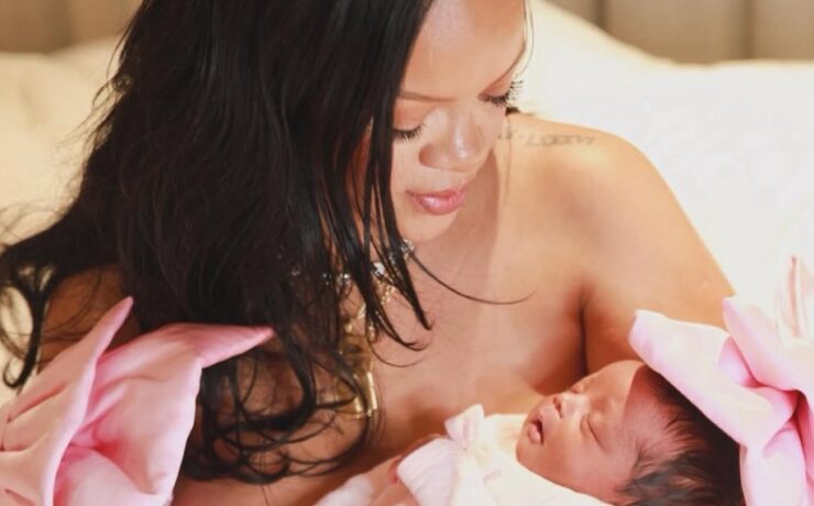 Rihanna com a filha, Rocki