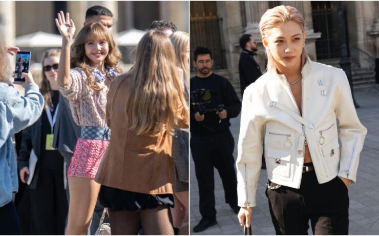 Lisa (BLACKPINK) e Felix (Stray Kids) em Paris