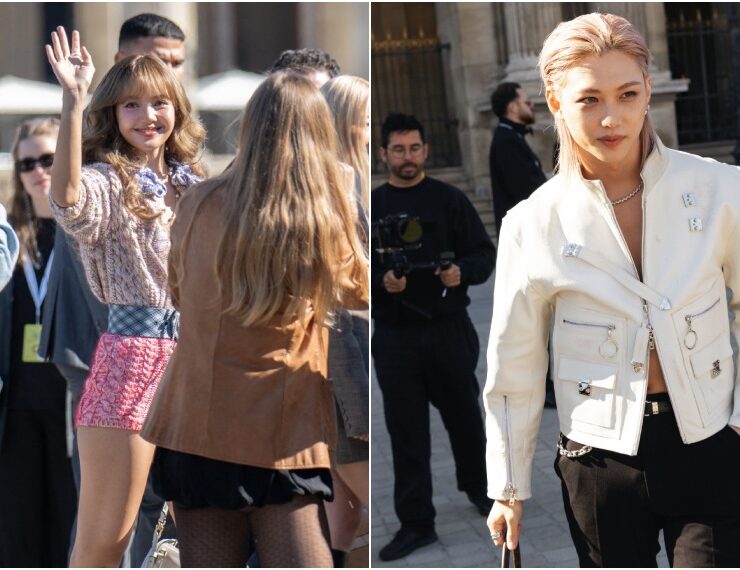 Lisa (BLACKPINK) e Felix (Stray Kids) em Paris