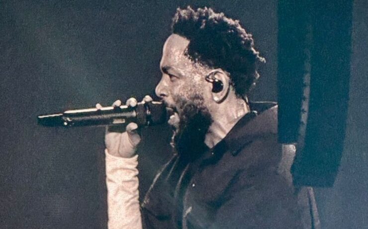 Kendrick Lamar durante show em São Paulo