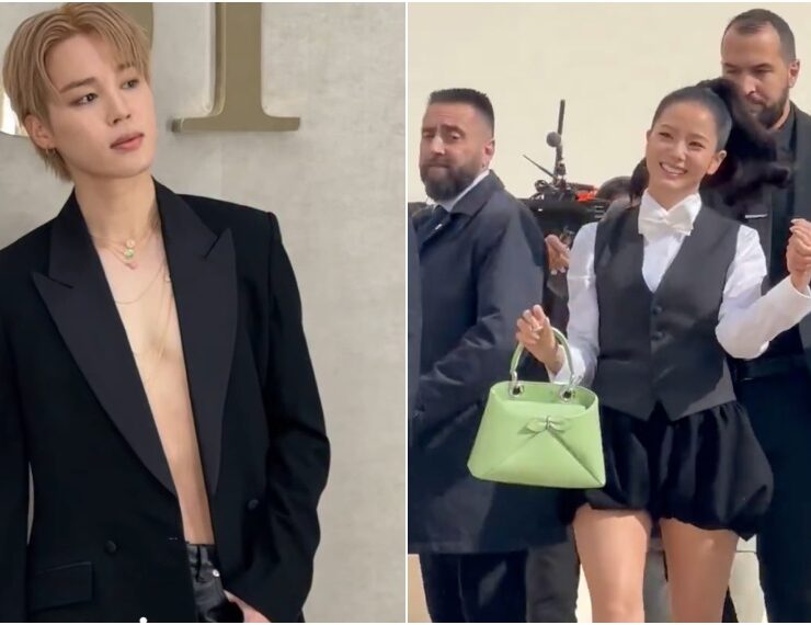 Jimin, do BTS, e Jisoo, do BLACKPINK
