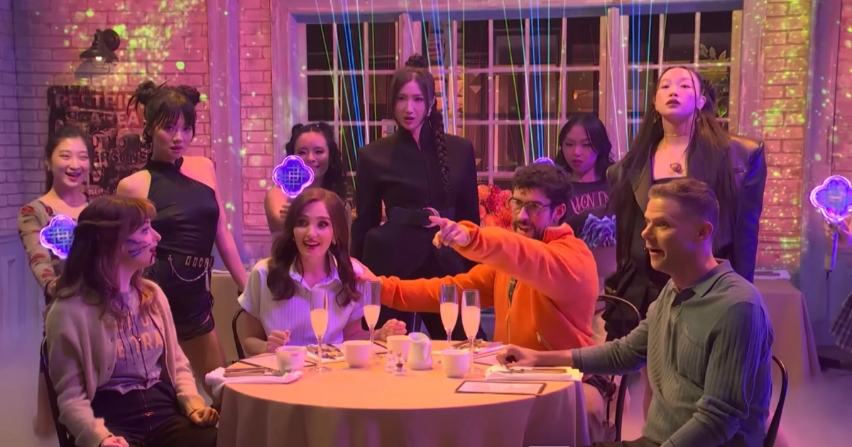 HUNTR_X canta 'Golden' no SNL com Bad Bunny (Reprodução)