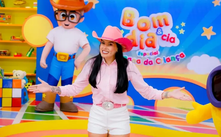 Ana Castela no 'Bom Dia & Cia' (Lourival Ribeiro/SBT)