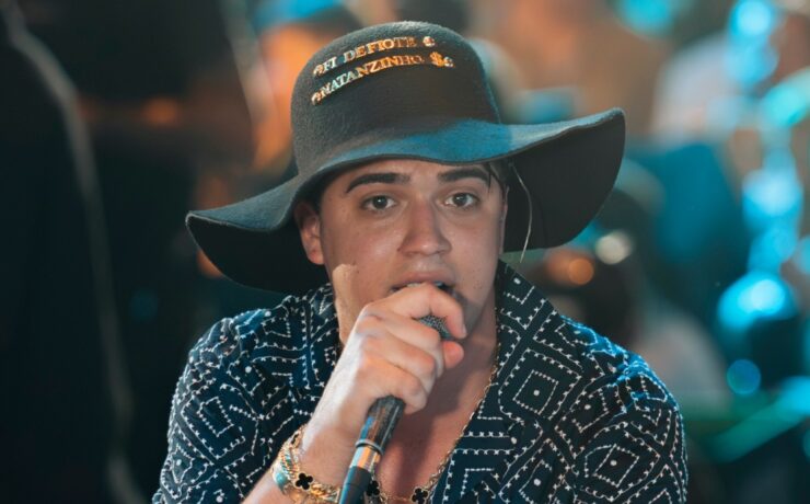 Natanzinho Lima na gravação do DVD "De Bar em Bar 8" (Divulgação)