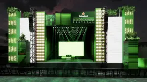 Arte 3D Heineken® No Line-up Festival - (divulgação/agência ATENAS)