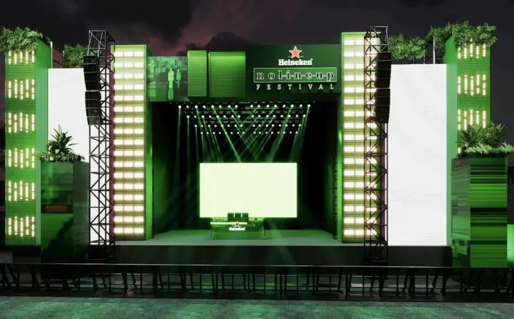 Arte 3D Heineken® No Line-up Festival - (divulgação/agência ATENAS)