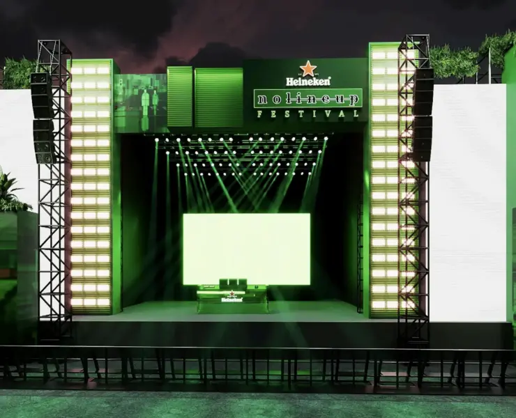 Arte 3D Heineken® No Line-up Festival - (divulgação/agência ATENAS)