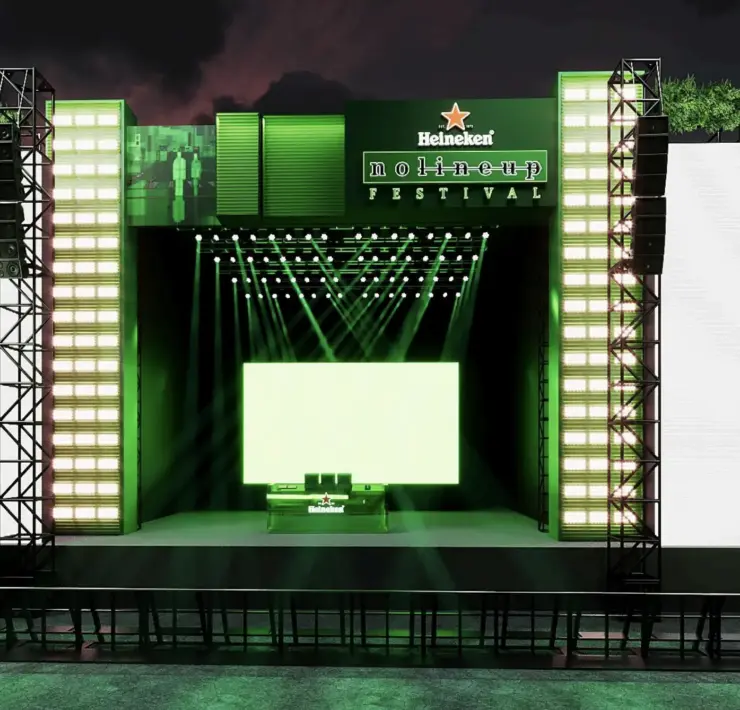 Arte 3D Heineken® No Line-up Festival - (divulgação/agência ATENAS)