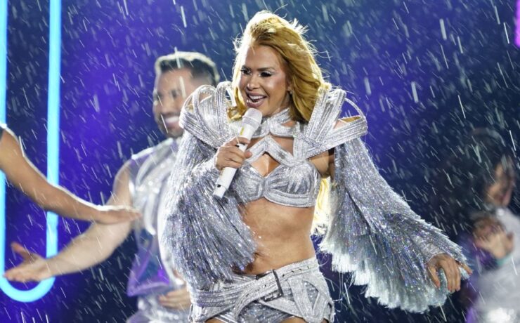 Joelma em gravação de DVD em Brasília