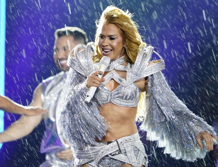 Joelma em gravação de DVD em Brasília