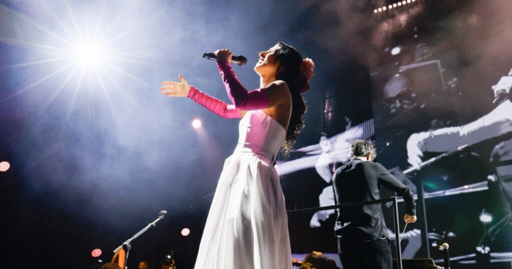 Marisa Monte durante show em BH 