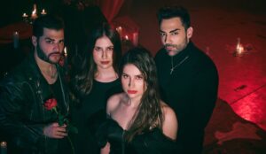 Júlia e Rafaela com Guilherme e Benuto em 'Vampiro'