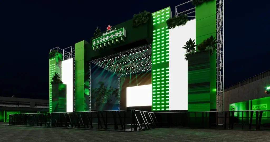 Palco do Heineken No Lineup Festival (Divulgação)