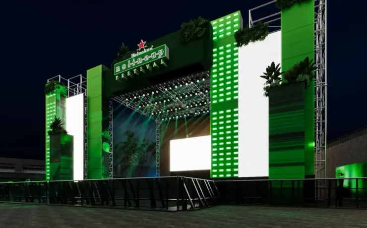 Palco do Heineken No Lineup Festival (Divulgação)