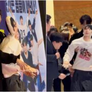 Jung Kook, do BTS, com boneco de Cha Eun-woo