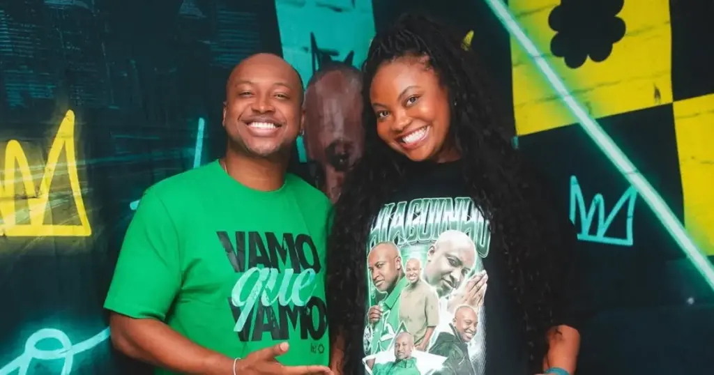 Thiaguinho e Ellen no show da turnê 'Sorte'