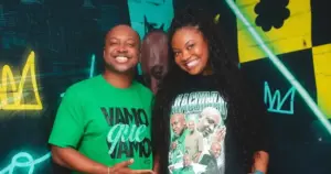 Thiaguinho e Ellen no show da turnê 'Sorte'