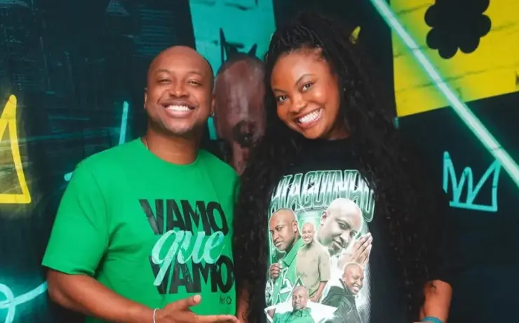 Thiaguinho e Ellen no show da turnê 'Sorte'