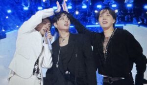 Jin, Jung Kook e J-Hope, do BTS