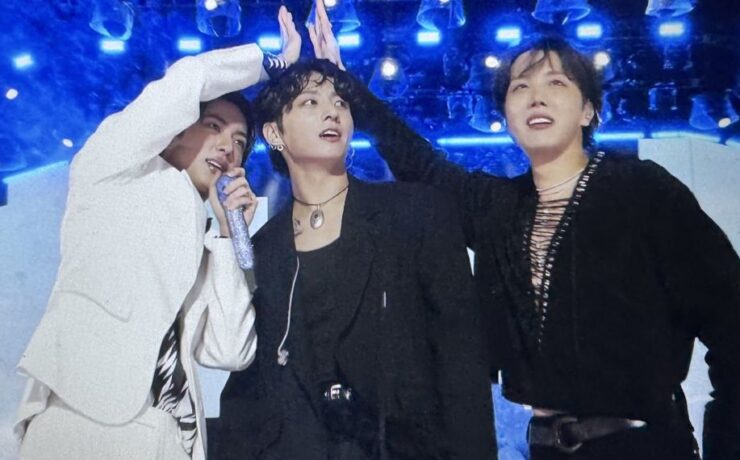 Jin, Jung Kook e J-Hope, do BTS