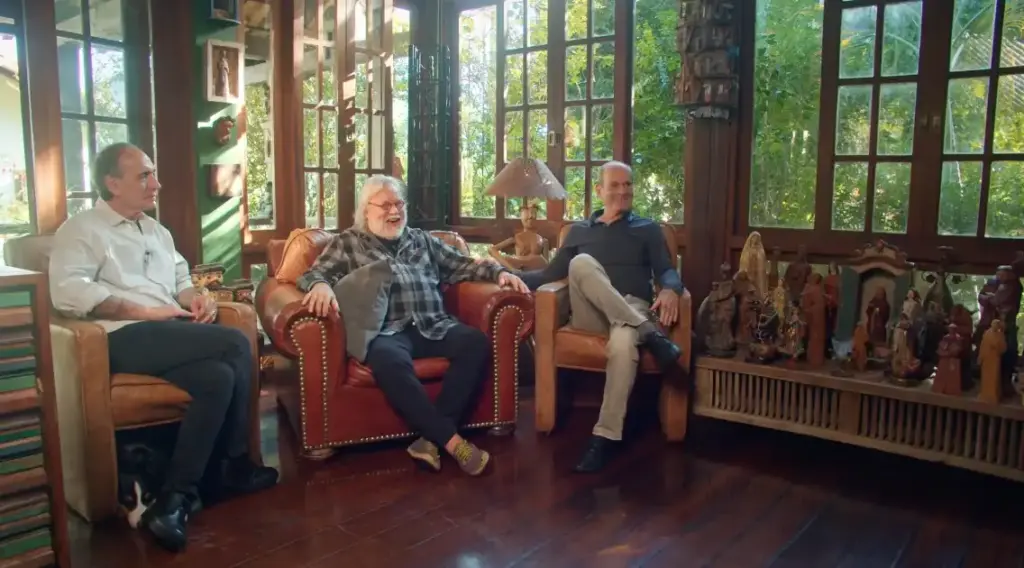 Gerson Conrad Paulo Mendonça e Ney Matogrosso (Julia Bruce_Divulgação)