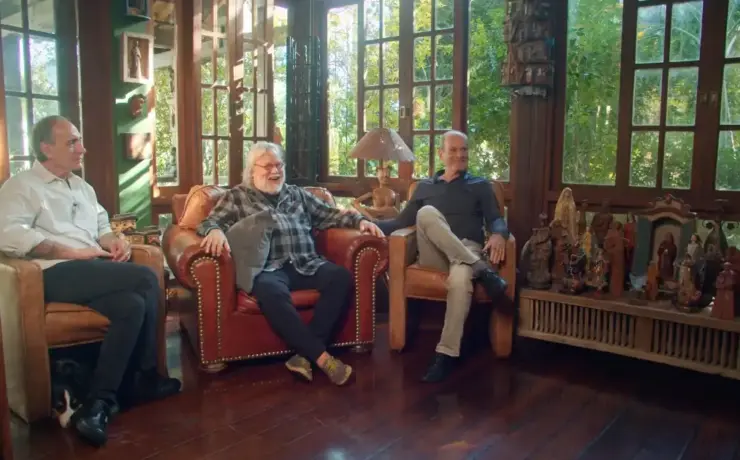 Gerson Conrad Paulo Mendonça e Ney Matogrosso (Julia Bruce_Divulgação)