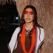 Anitta em aldeia no Xingu (Divulgação)