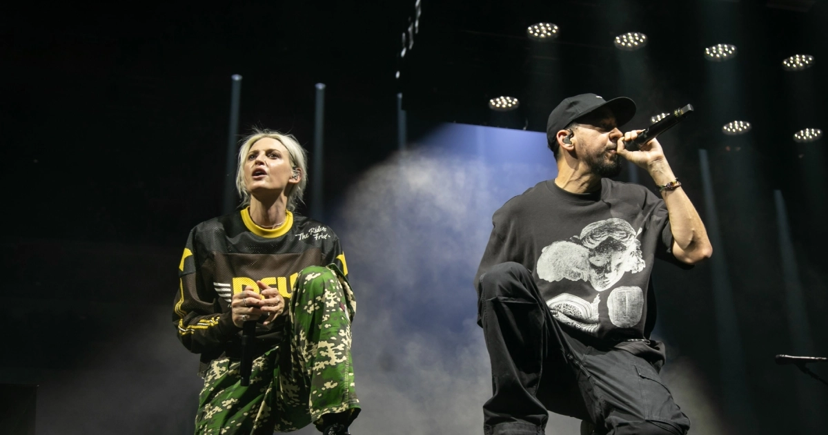 Linkin Park se apresenta com a 'From Zero World Tour', nos EUA (Shutterstock/The Grosby Group)