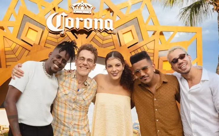 Nando Reis, Céu e Os Garotin na turnê do Corona Luau MTV (Divulgação)