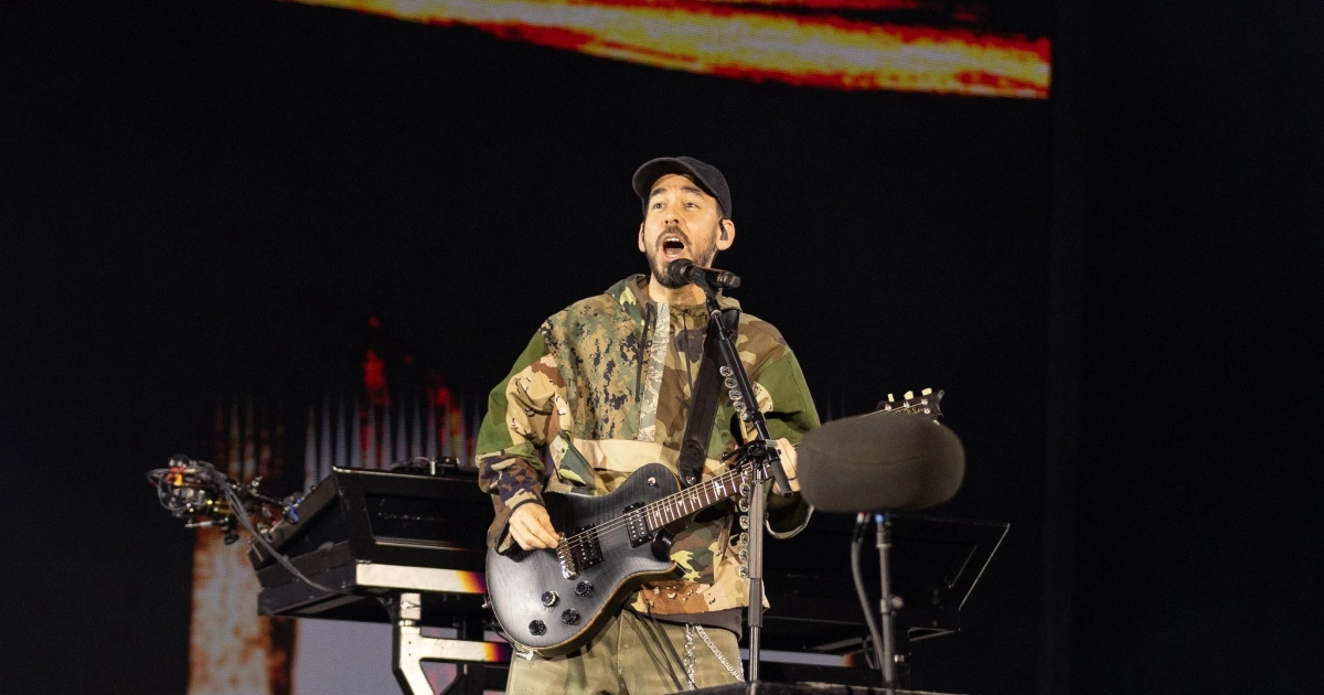 Mike Shinoda no show em São Paulo (Kelin Gnoatto/Brazil News)