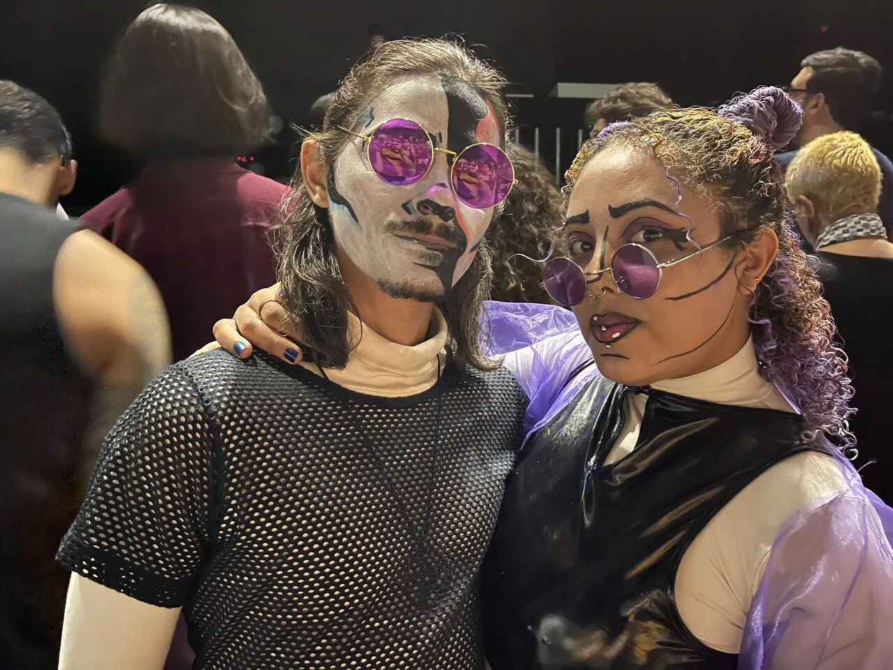 Gabriel e Tess no show do Polo & Pan em São Paulo