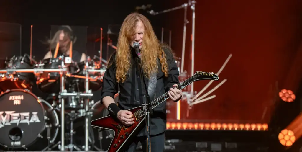 Dave Mustaine em show do Megadeth Grosby Group