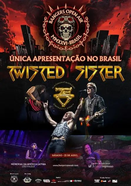 O grupo americano Twisted Sister (Divulgação)