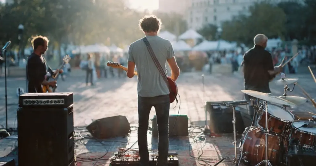 Governo de SP lança 12 novos editais do Fomento CultSP 1 Show ao ar livre (imagem feita por inteligência artificial)